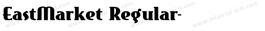 EastMarket Regular字体转换